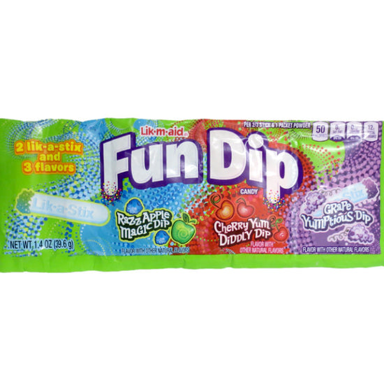 candy - fun dip - cherry/apple/grape by redstone foods inc
