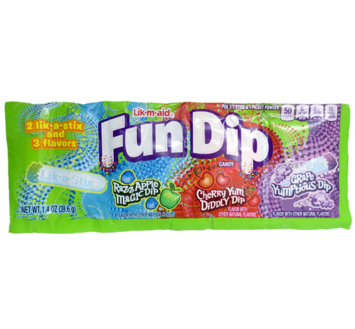 candy - fun dip - cherry/apple/grape by redstone foods inc
