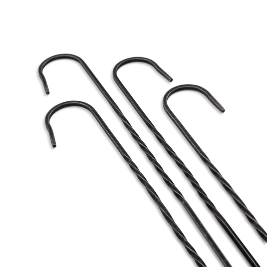 Steel Skewers | Hand-Forged | Blackened Finish