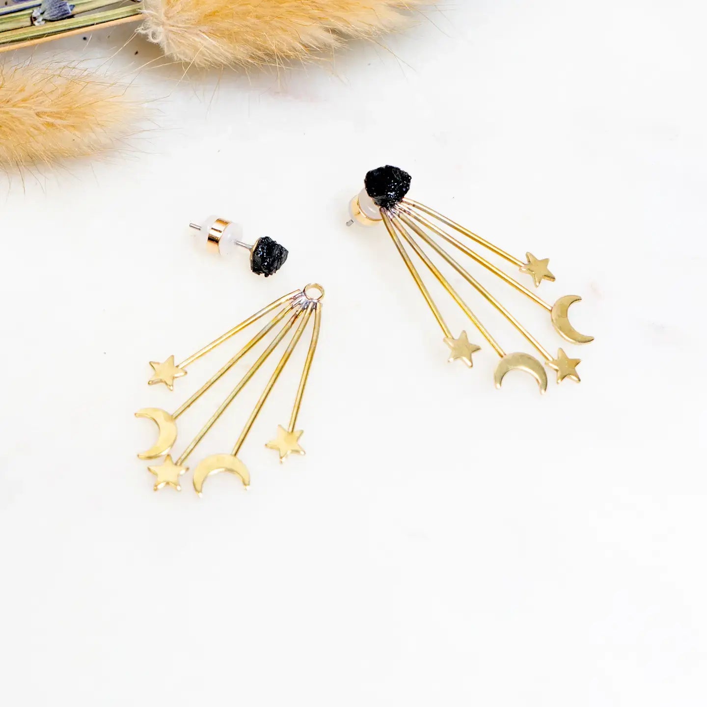 earrings - jacket - galaxy tourmaline by peter and june