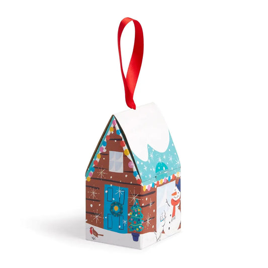 puzzle ornament - 130-piece - winter sledding by chronicle books