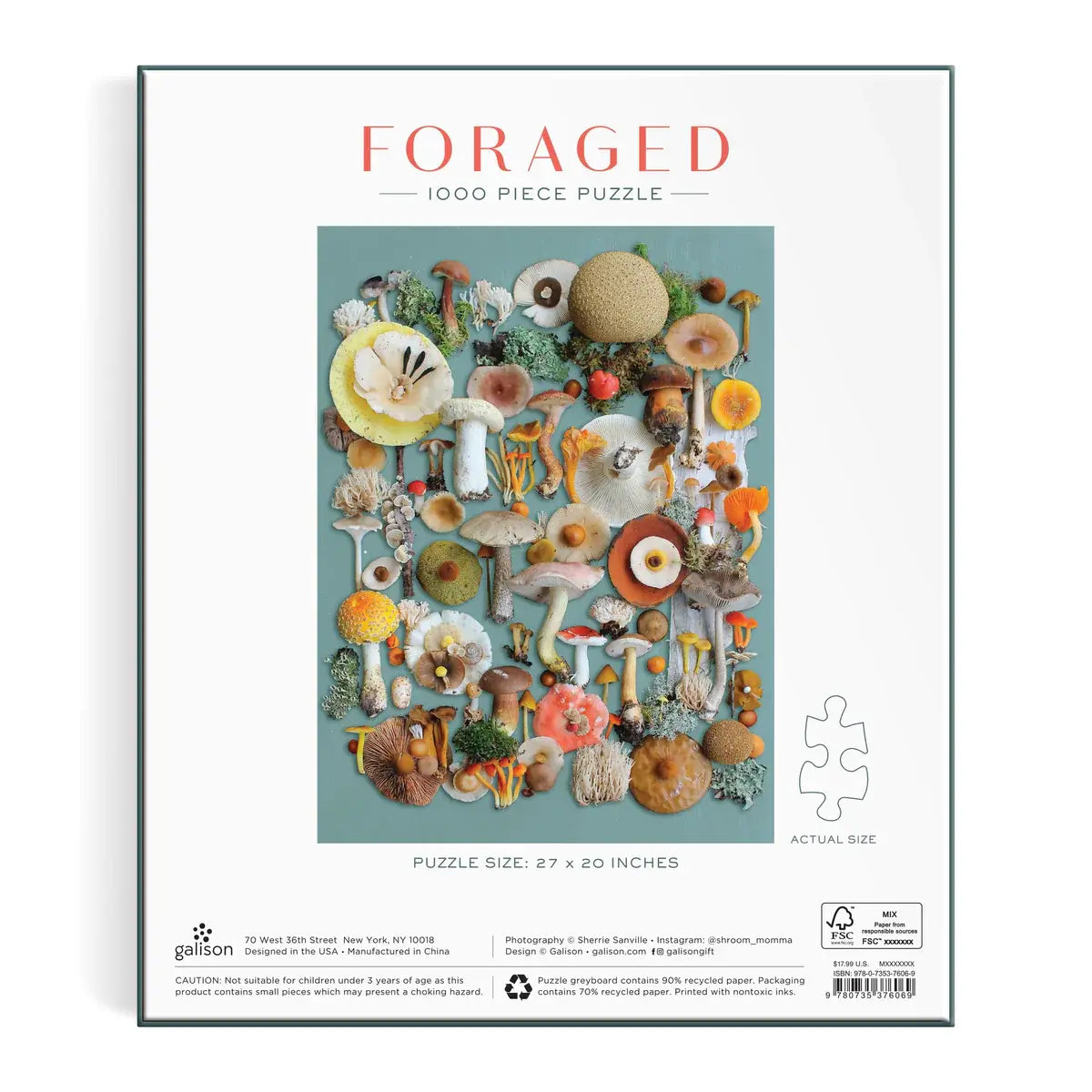 puzzle - 1000-piece - foraged by chronicle books