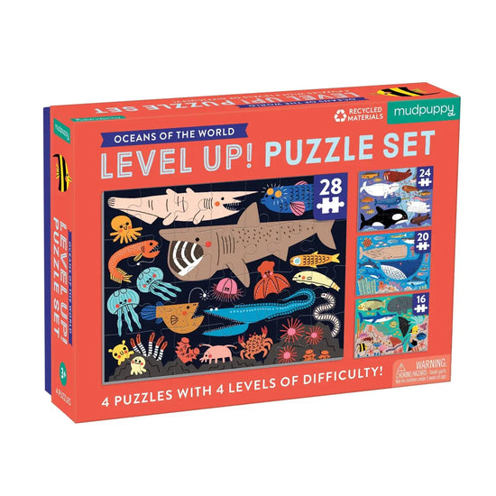 puzzle set - level up! - oceans of the world by chronicle books