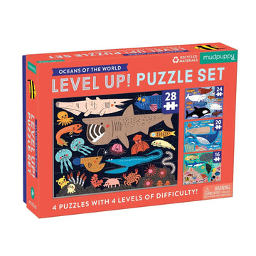 puzzle set - level up! - oceans of the world by chronicle books