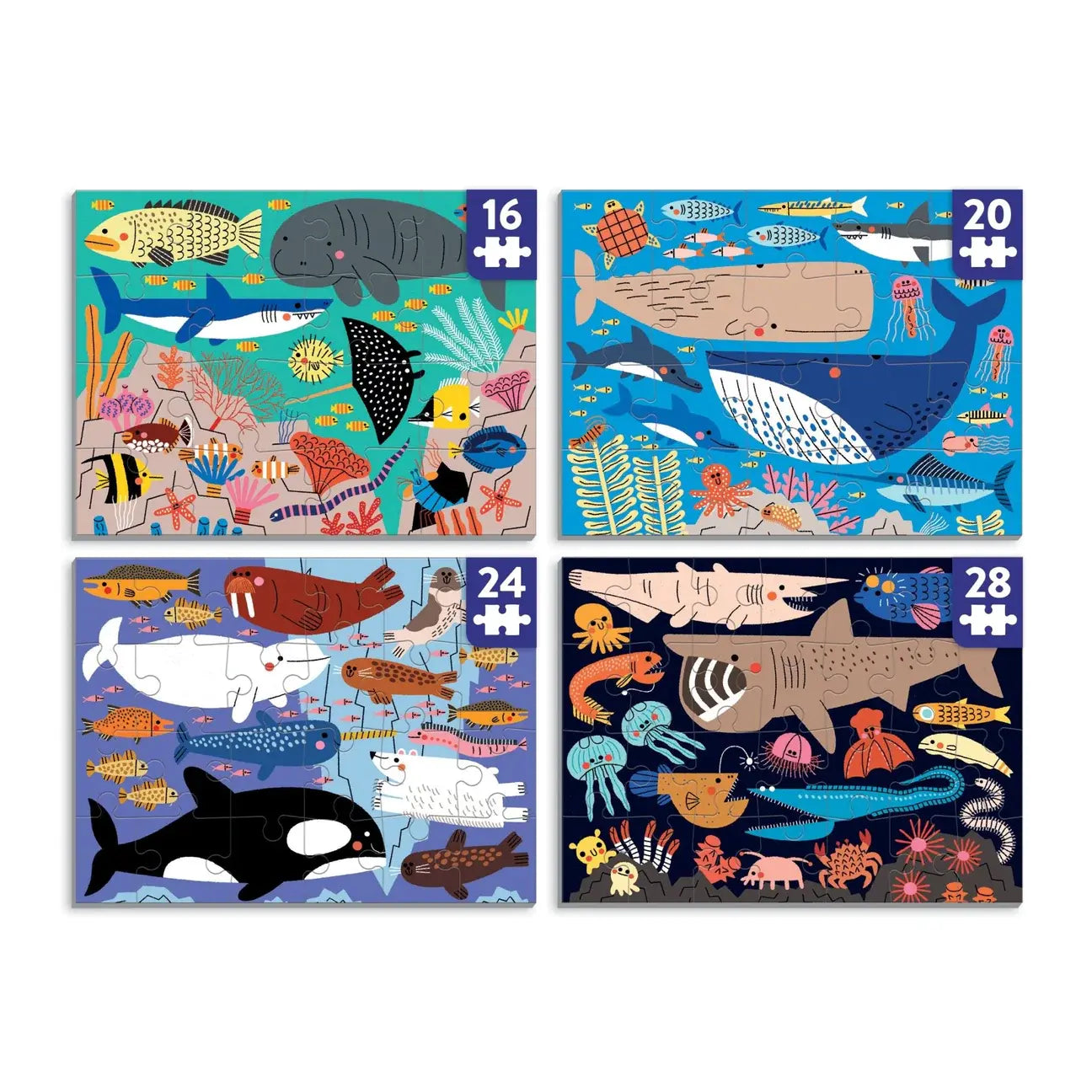 puzzle set - level up! - oceans of the world by chronicle books