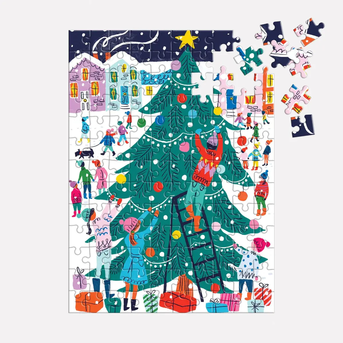 puzzle ornament - 130-piece - tree decorating by chronicle books