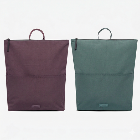 backpack tote - fitted - "gare" - 2 colors by lefrik us