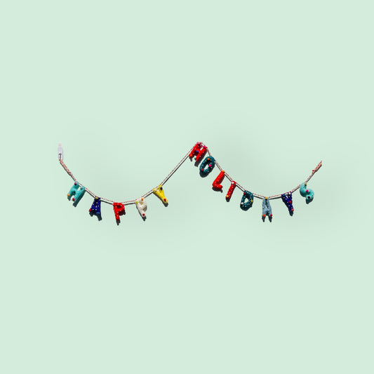 garland - felt happy holidays - multi by giftsland