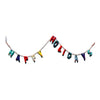 garland - felt happy holidays - multi by giftsland