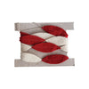 garland - wool felt - red + cream leaves by creative co-op