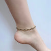Anklet|Brass Nugget/Bead
