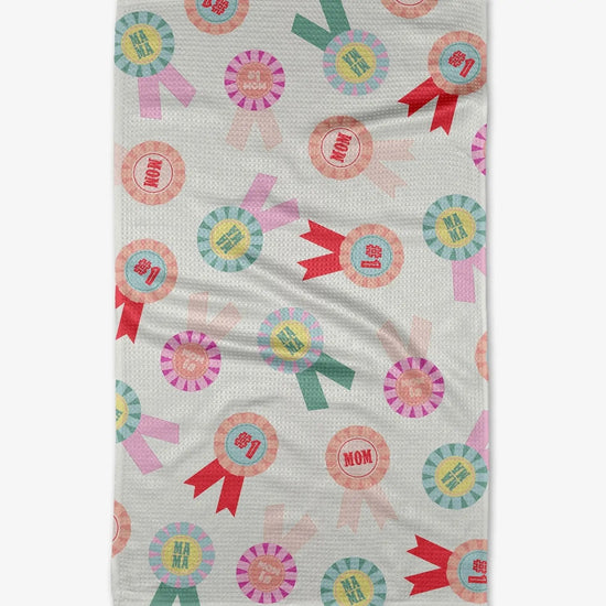 microfiber tea towel - #1 mom by geometry house