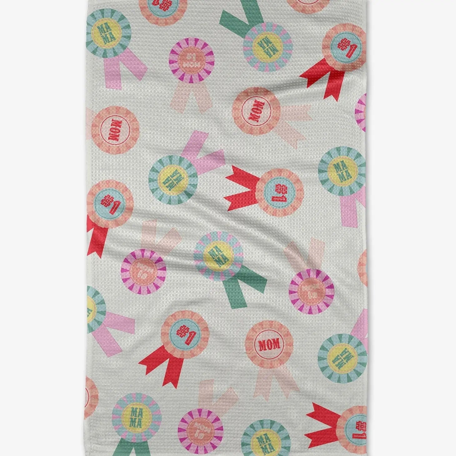 microfiber tea towel - #1 mom by geometry house
