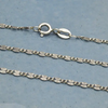 Necklace | Dainty Sunburst Chain 18" | Sterling Silver