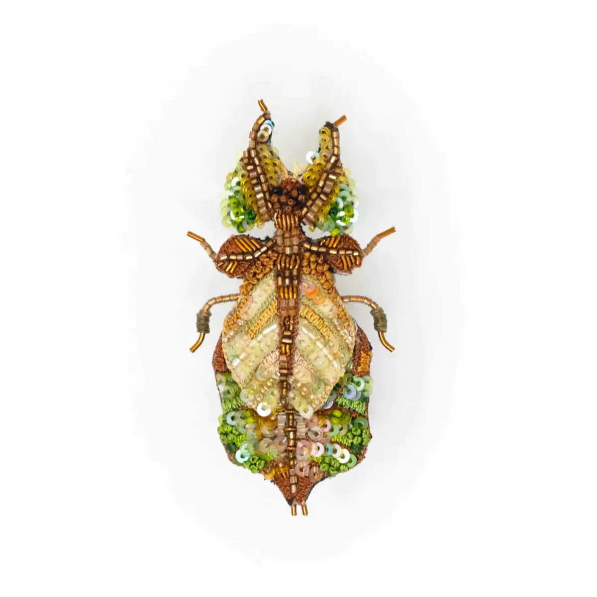 brooch pin - giant leaf insect by trovelore