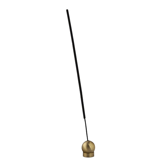 incense holder - sphere - matte brass by skeem