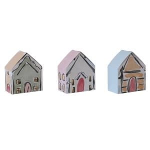 gift box set - recycled paper house shape (small) by creative co-op