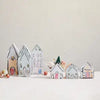 gift box set - recycled paper house shape (small) by creative co-op