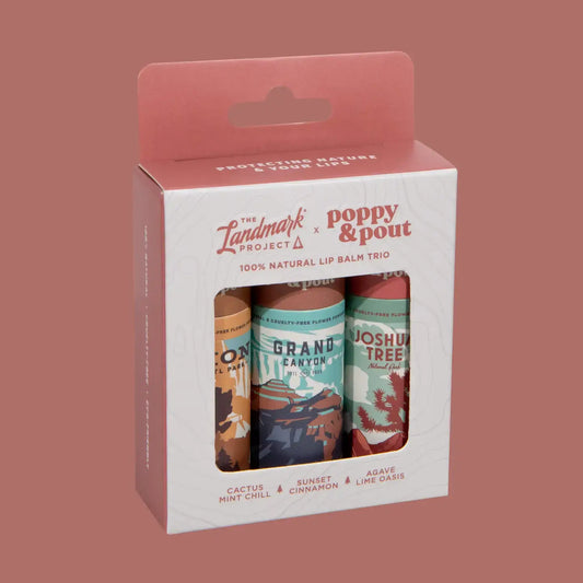 lip balm trio - landmark project by poppy & pout