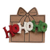 gift topper - felt holiday (4 phrases) by creative co-op