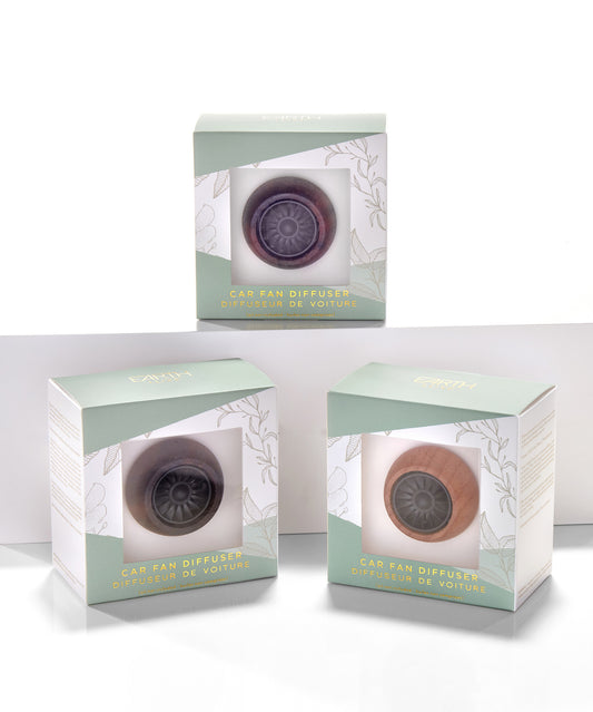 car fan diffuser - wood grain by giftcraft