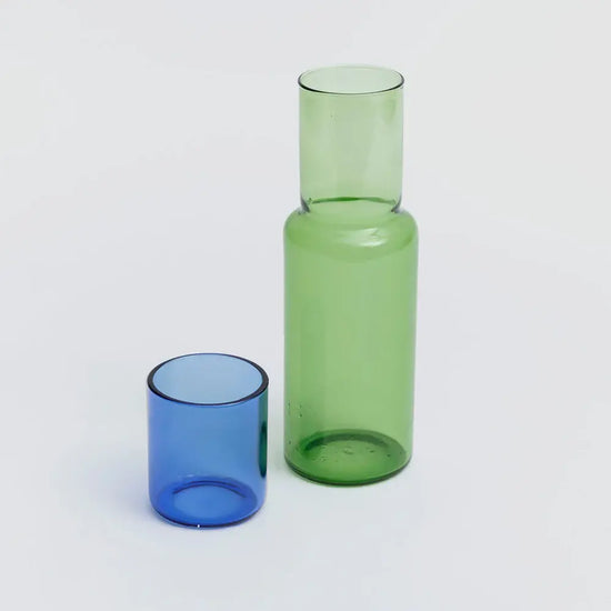 carafe + drinking glass - duo tone by block design