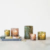 candle holder - tealight/votive - mosaic plum by creative co-op