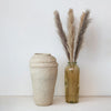 oversized vase - recycled glass - citron by creative co-op