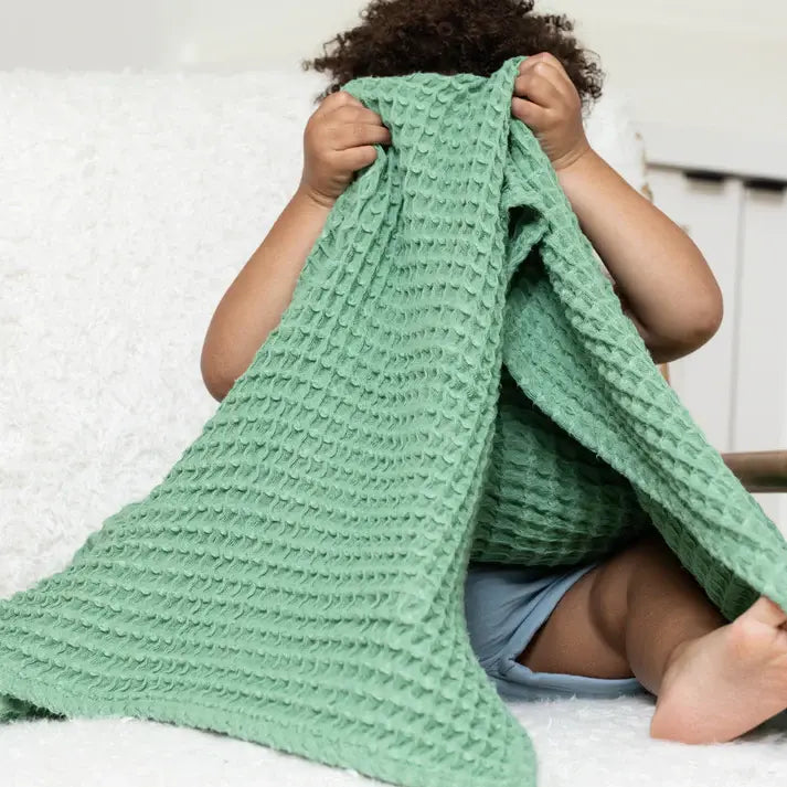 baby blanket - waffle by bella tunno