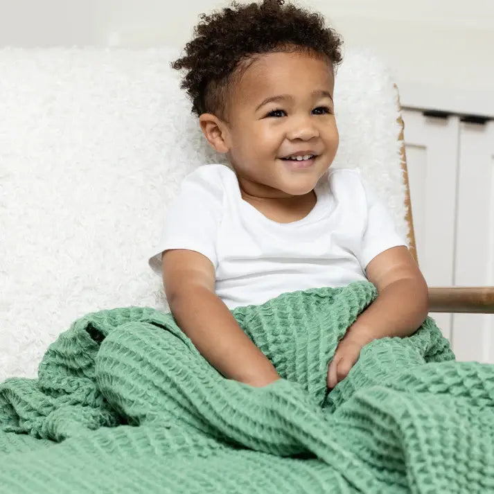 baby blanket - waffle by bella tunno