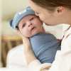 swaddle & beanie set - linen rib by bella tunno