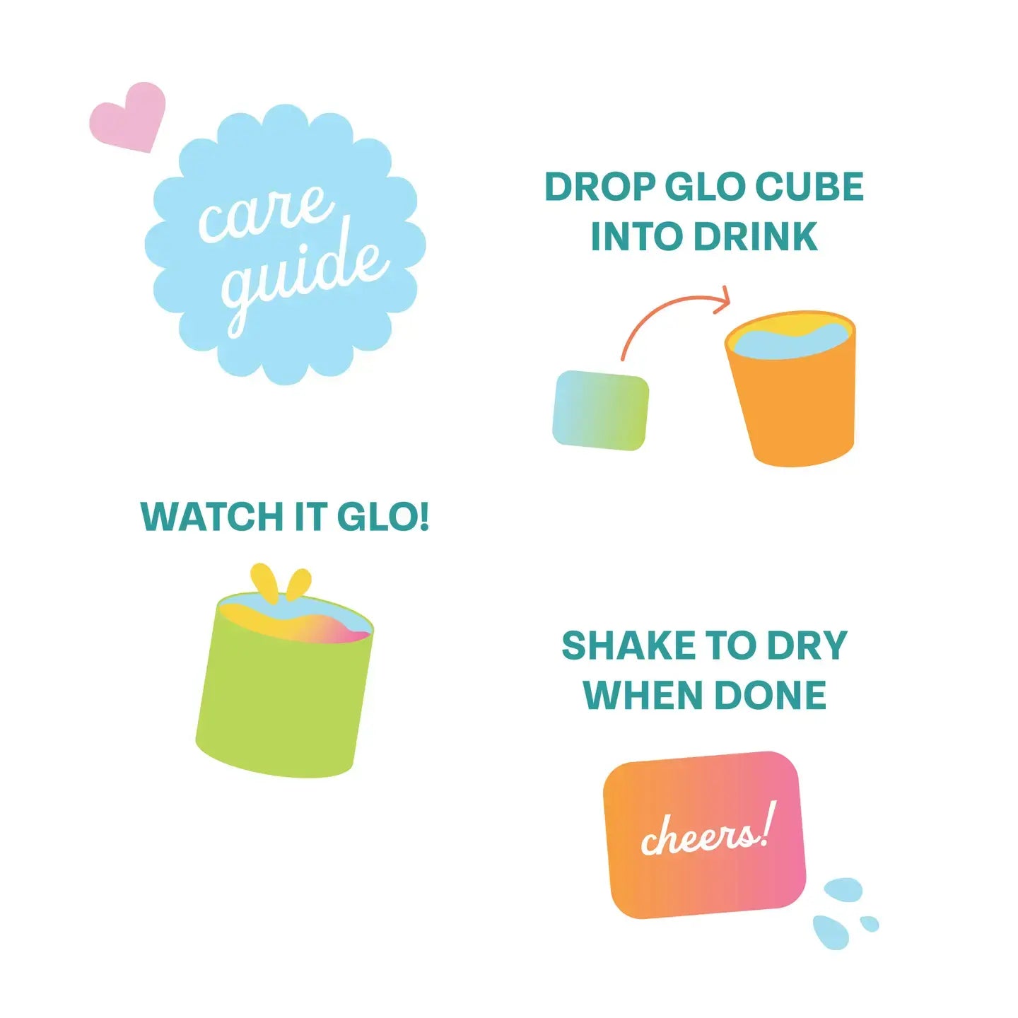 drink cubes - light-up glo cubes by glo pals