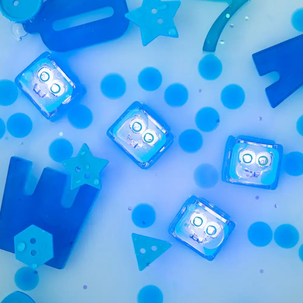 bath glo pals - light up cubes by glo pals