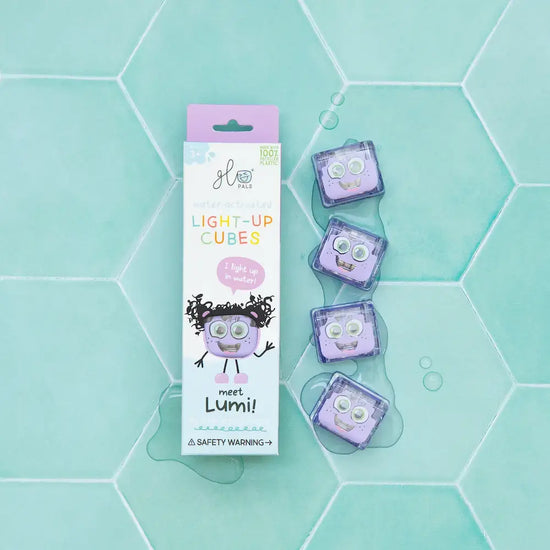 bath glo pals - light up cubes by glo pals