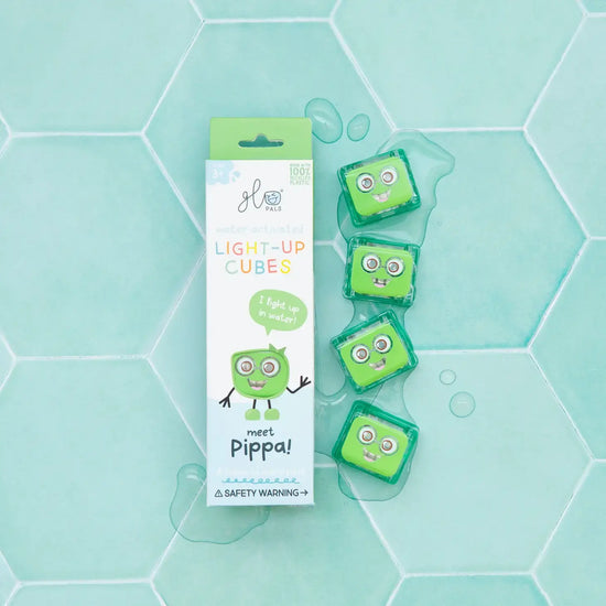 bath glo pals - light up cubes by glo pals