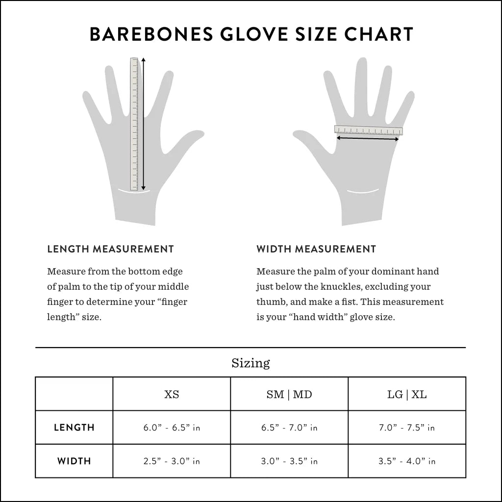 gloves - open fire leather - small/medium by barebones