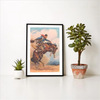 Art Print | Cowboy On Bucking Bronco