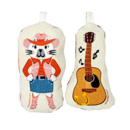 cat toy - crinkle catnip - country music by speckle & spot by oré originals