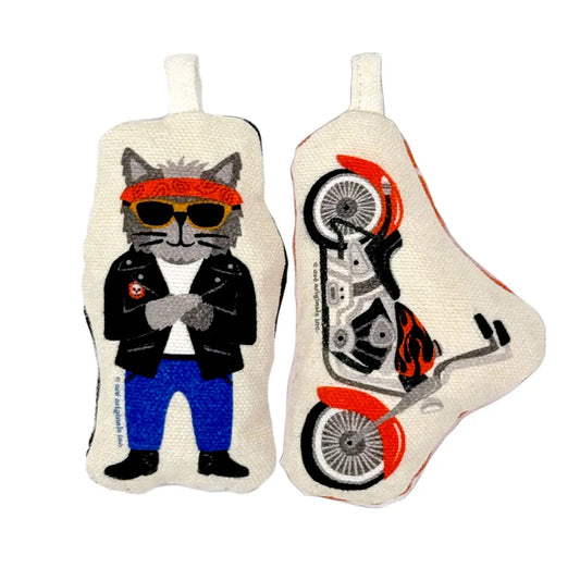 cat toy - crinkle catnip - easy rider by speckle & spot by oré originals