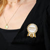 pin badge - happy birthday - gold enamel by talking tables, usa