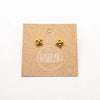 earring set - dot flower stud - gold by baizaar