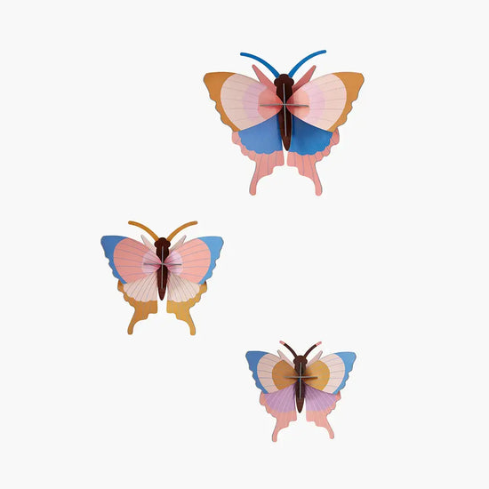 3d butterfly puzzle - set of 3 by studio roof