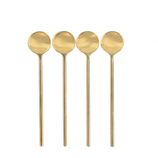 spoon - thin gold - 4.75" short by be home