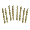 candles - gold twirl - 8 pack by talking tables, usa