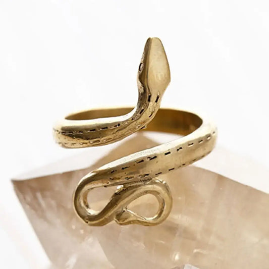 ring - golden serpent - size 6-8 (adjustable) by amano studio