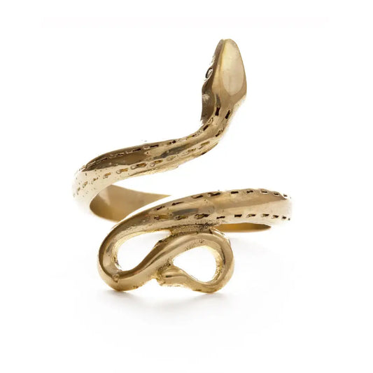 ring - golden serpent - size 6-8 (adjustable) by amano studio