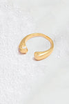 ring - golden era teardrop - 24kgp adjustable by peter and june