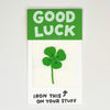 card - iron-on - good luck by hot dang press