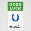 card - iron-on - good luck by hot dang press