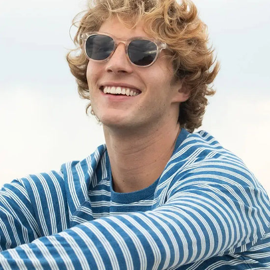 sunglasses - "gram" - crystal/polarized lens by blue planet eyewear